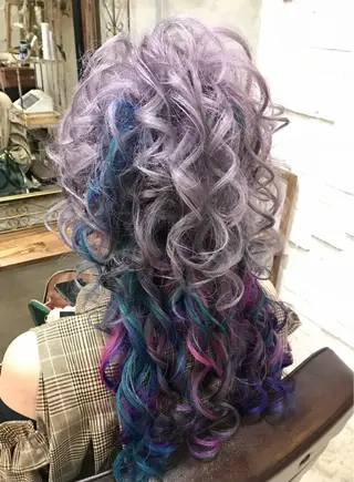 ロング まつパ・ヘアセット ♡Chinami♡のマツエク・マツパデザイン