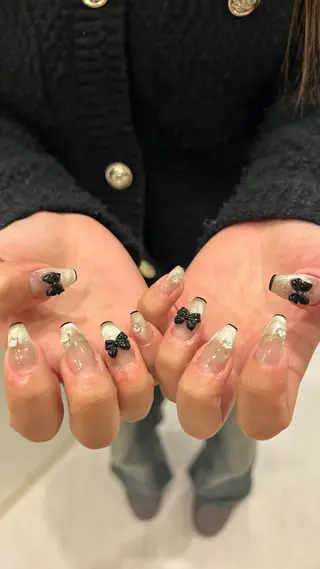 ネイル 🫧飛山琉桜/二条 ネイルアート/束感のマツエク・マツパデザイン