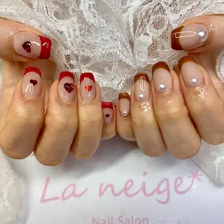 ネイル La neige* yuki 🥯🍑のネイルデザイン