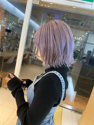 ミディアム カラー 🍀透明感抜群🍀/ ハイトーンカラーのヘアスタイル
