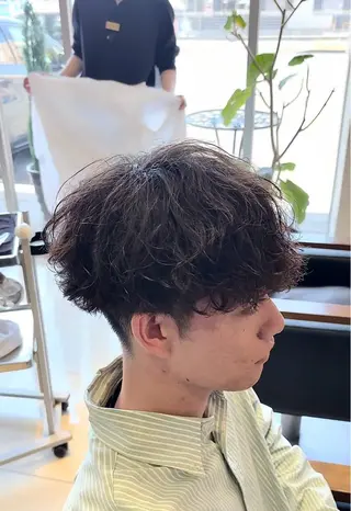 ショート パーマ 静岡/草薙パーマ メンズバレイヤージュのヘアスタイル