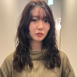 ロング カラー パーマ 🌿レイヤーボブ/パ ーマ🌿　木梨健太のヘアスタイル