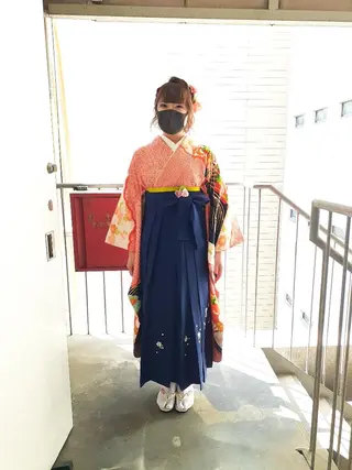 セミロング ヘアアレンジ Hair&Make  Delight*のヘアスタイル