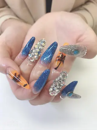 ロング JNA認定講師🌸 RIEのネイルデザイン