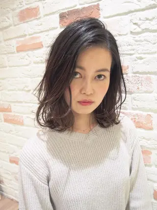 ミディアム 新宿 木下拓哉のヘアスタイル
