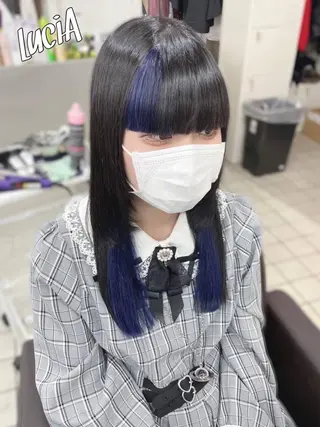 ロング ヘアアレンジ エクステ LuciA\5900のヘアスタイル