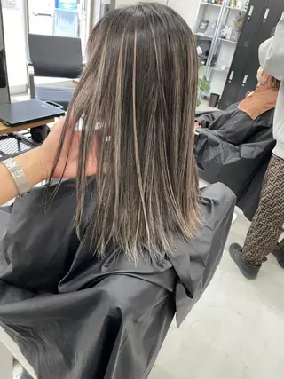 パーマ ロング カラー ヘアアレンジ ネイル マツエク・マツパ アイブロウ カラー特化サロン大阪 ルービック江坂/新城のヘアスタイル