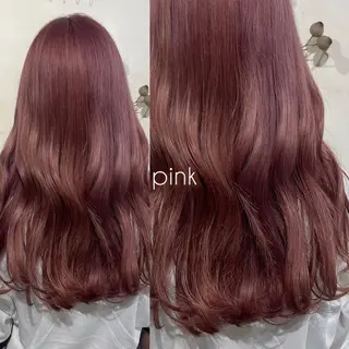 ロング カラー 片柳 美友季のヘアスタイル