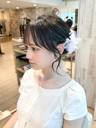 ヘアアレンジ yuki/表参道/ ゆるふわアレンジ𐙚のヘアスタイル