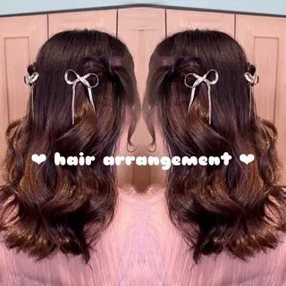 ヘアアレンジ 🫧🧸カラーヘアメ 🫧MIO🧸🫧のヘアスタイル