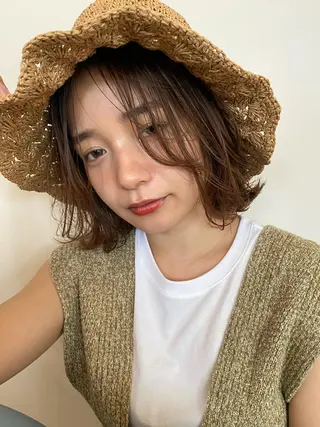 ミディアム カラー 五十嵐ゆり 美髪カラー　武蔵小杉のヘアスタイル