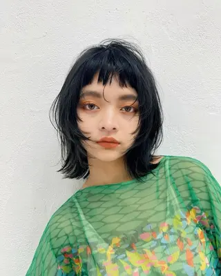 ショート カラー SALOWIN(サロウィン)広島並木通り所属・【ショート／ウルフ／ パーマ】kotaroのヘアスタイル