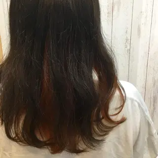 セミロング カラー embrace エンブレイスのヘアスタイル