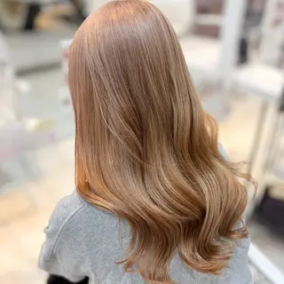 ロング カラー ブリーチ/ヘアセット 【𝙍𝙞𝙣𝙤】のヘアスタイル
