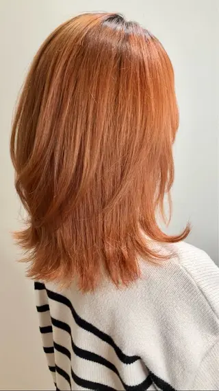 セミロング カラー GOTODAY シェアサロン梅田NU茶屋町店所属・髪質改善/艶カラー 縮毛矯正/みほのヘアスタイル