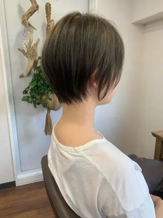 ショート 縮毛矯正/ショート/ レイヤー/畑中正敏のヘアスタイル