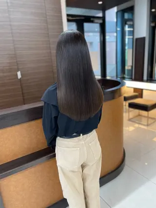 セミロング カラー 今井 勝也のヘアスタイル