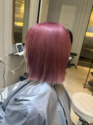 ミディアム カラー La fith hair sept 銀座店所属・KOGA／ パーマモデル募集のヘアスタイル