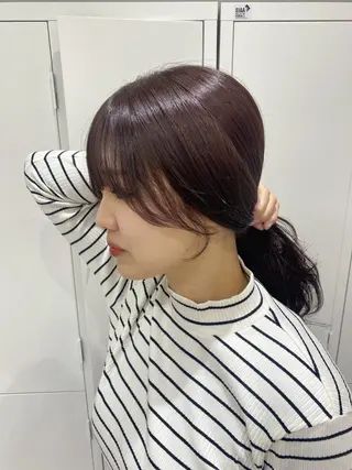 ミディアム カラー ヘアアレンジ ボブ /ニュアンス/ satomi🧸💖のヘアスタイル