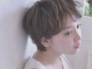 ショート カラー パーマ 小顔ショート✁ ⁂Yukari⁂のヘアスタイル