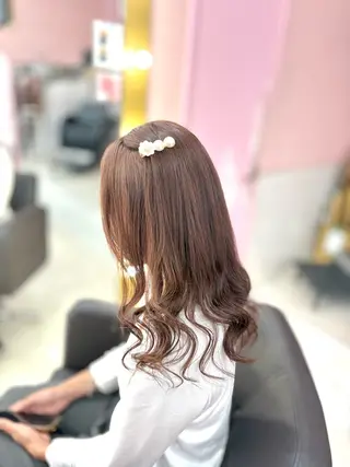 セミロング カラー 甘ふわgirly🎀 ハイトーン🤍Ramのヘアスタイル