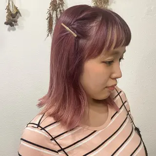 ミディアム カラー chambre シャンブルのヘアスタイル