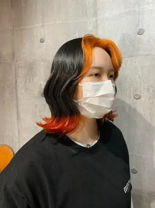 ミディアム カラー 艶髪サラサラカラー 🌈前原健吾のヘアスタイル