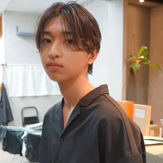 ショート カラー パーマ メンズ ダウンパーマ 【sity.ザイク】のヘアスタイル