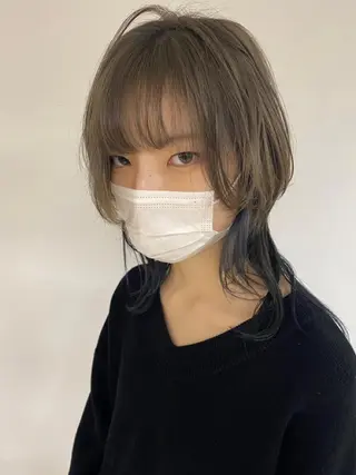 セミロング カラー steed tokyo所属・KOOKI スティードトーキョーのヘアスタイル