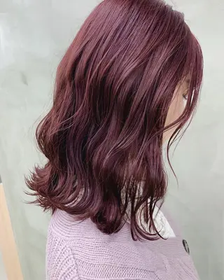 セミロング カラー ブームボックス所属・🐝ハイトーンカラー hachi🐝のヘアスタイル