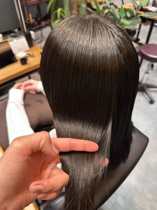 セミロング パーマ printemps HOR HAIR所属・登戸クリニック ストレート/片桐のヘアスタイル