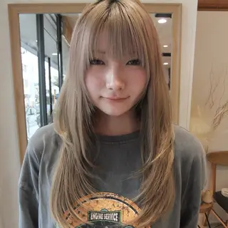 ロング カラー レイヤー/艶カラー /yuan⟡.·のヘアスタイル