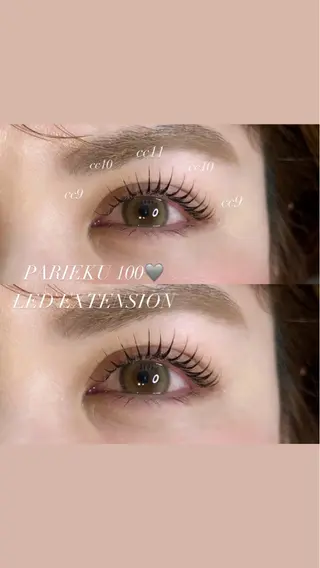 マツエク・マツパ NORA hinataのマツエク・マツパデザイン