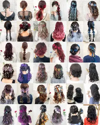 セミロング ヘアアレンジ 『推し活』被らない ヘアアレンジのヘアスタイル