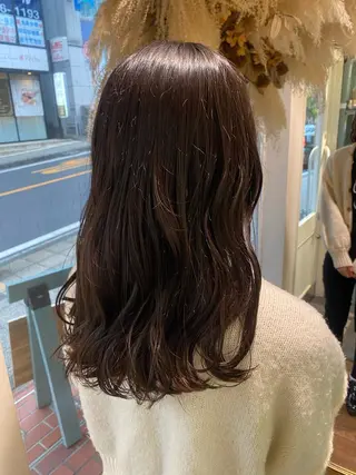 ミディアム 透明感カラー/韓国 ヘア🩶yuri🩵のヘアスタイル