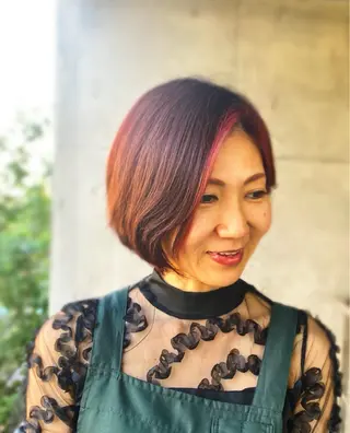 ショート カラー PREVIA銀座渡辺 真矢のヘアスタイル