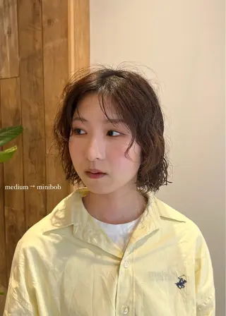 ショート パーマ/名古屋パーマ / コデラ ナナホのヘアスタイル