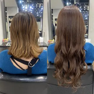 セミロング カラー ヘアアレンジ LAVENDIA Azabu所属・LAVENDIA 初音のヘアスタイル