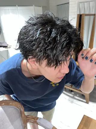 ショート パーマ メンズ abilita RIKIYAのヘアスタイル