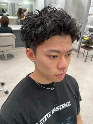 パーマ メンズ 🍐シャドウパーマ メンズ特化/守岡🍐のヘアスタイル