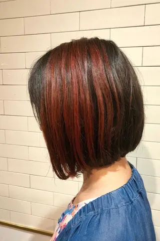 ショート カラー 🤍髪質改善➕透明感 カラー🤍川上葵のヘアスタイル