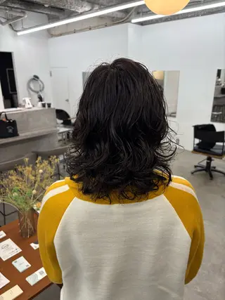 ミディアム パーマ 【お洒落パーマ】 Elme　肥塚康汰郎のヘアスタイル