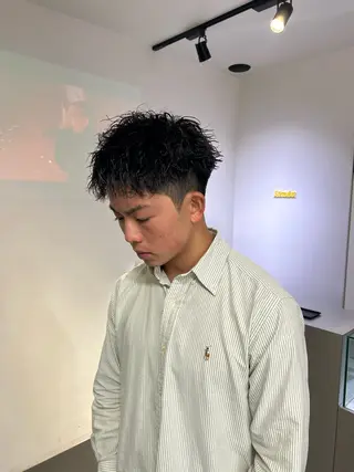 ショート パーマ メンズ stimulus所属・stimulus/ HAYATOのヘアスタイル