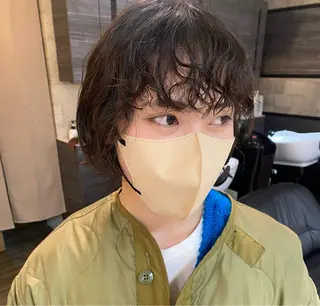 ショート パーマ 平野 世菜のヘアスタイル