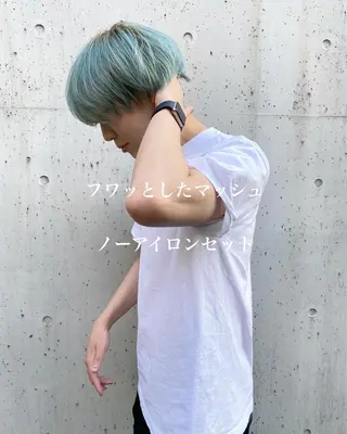 ショート カラー パーマ ヘアアレンジ メンズ 【池袋/スパイキー ショート】ⓝⓘⓜⓤのヘアスタイル