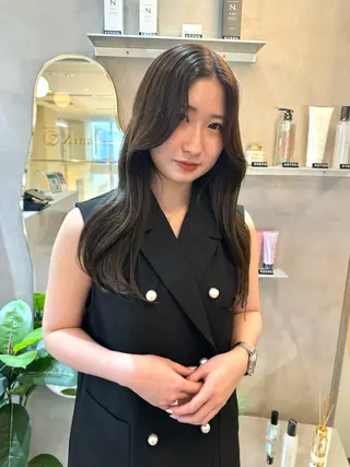 カラー 韓国ヘア🇰🇷/ 顔周り/松田光里のヘアスタイル