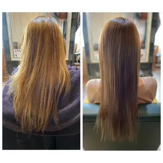 ロング カラー ハイライト/インナー /ブリーチ/レイヤーのヘアスタイル