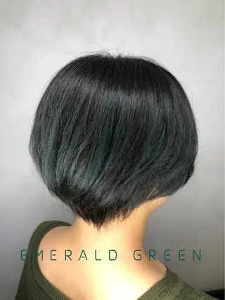 ショート カラー 美髪矯正 🌈髪質改善 山下のヘアスタイル