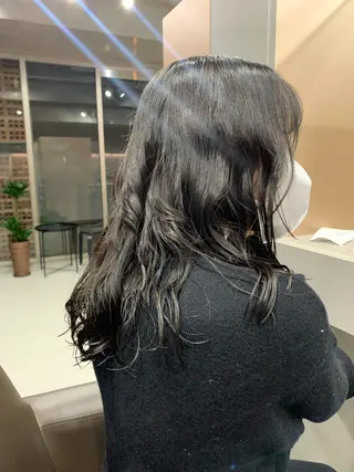 ミディアム パーマ ボブパーマコテ巻き風 パーマNo1深江秀平のヘアスタイル