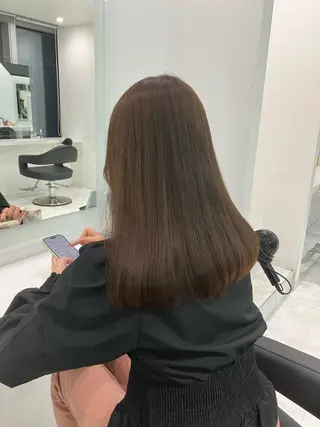 セミロング カラー ヘアアレンジ 💓ブリーチ特化 透明感💓あい💓のヘアスタイル